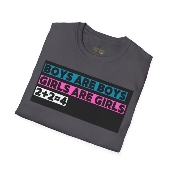 Boys are Boys, Girls are Girls, 2+2=4 T-Shirt, Statement T-Shirt - Image 40