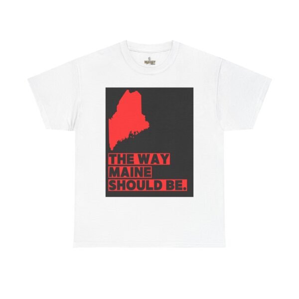 Make Maine Red Tee, Maine Shirt, Unisex Cotton Tee, Gift for Maine Lovers, Vacation Souvenir Shirt