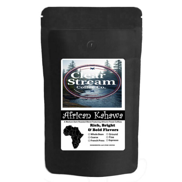 French Press African Coffee Medium Dark Roast 5 LBS