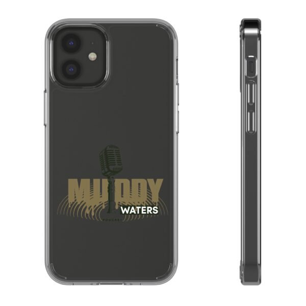 Clear Phone Case – 'Muddy Waters' Vintage Microphone Design