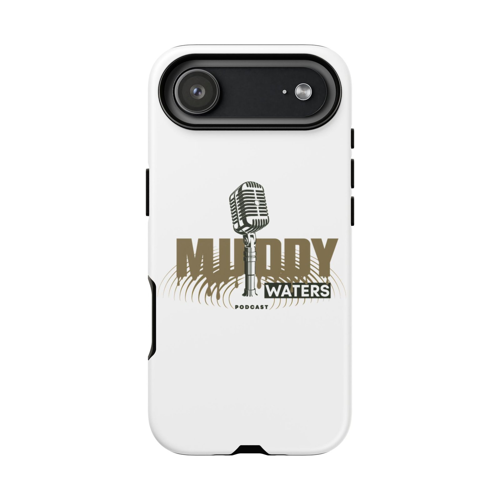 Muddy Waters Podcast Tough Phone Case – Retro Microphone Design - Image 236