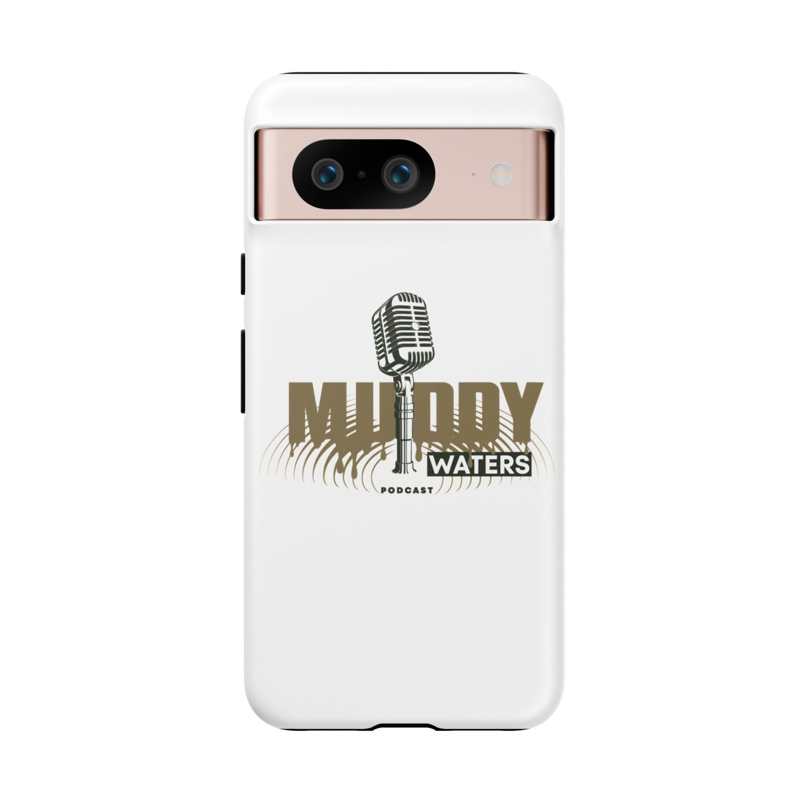Muddy Waters Podcast Tough Phone Case – Retro Microphone Design - Image 155