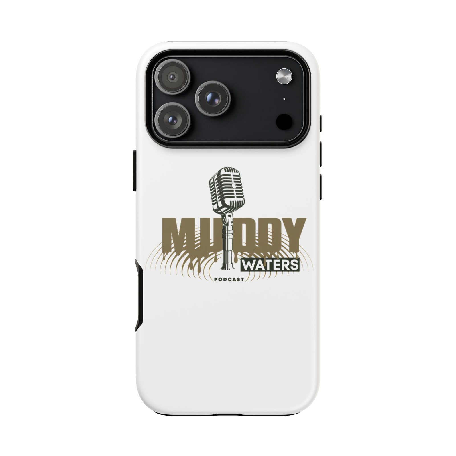Muddy Waters Podcast Tough Phone Case – Retro Microphone Design - Image 240
