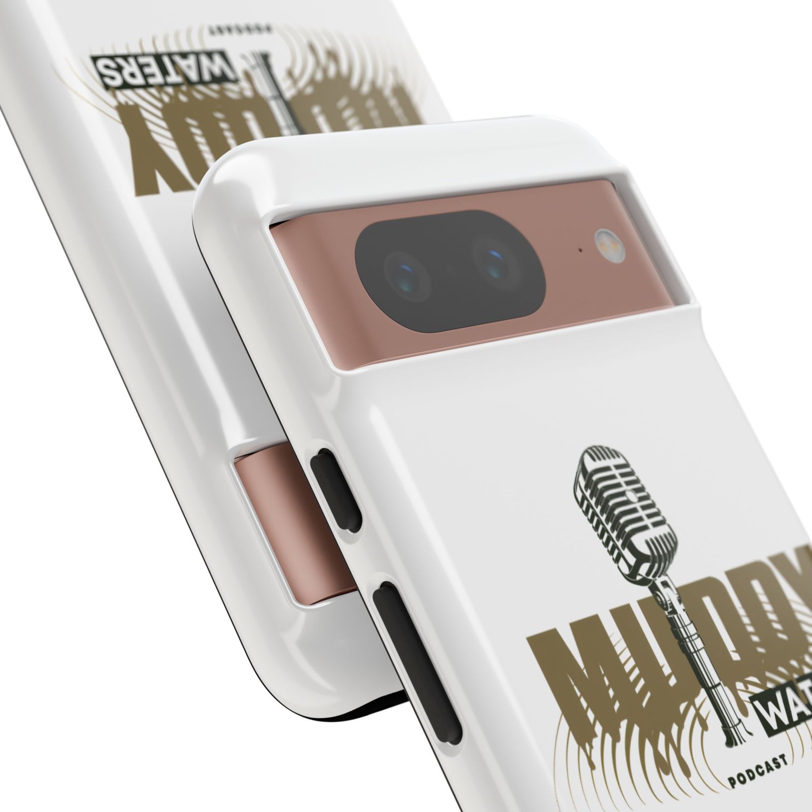 Muddy Waters Podcast Tough Phone Case – Retro Microphone Design - Image 152