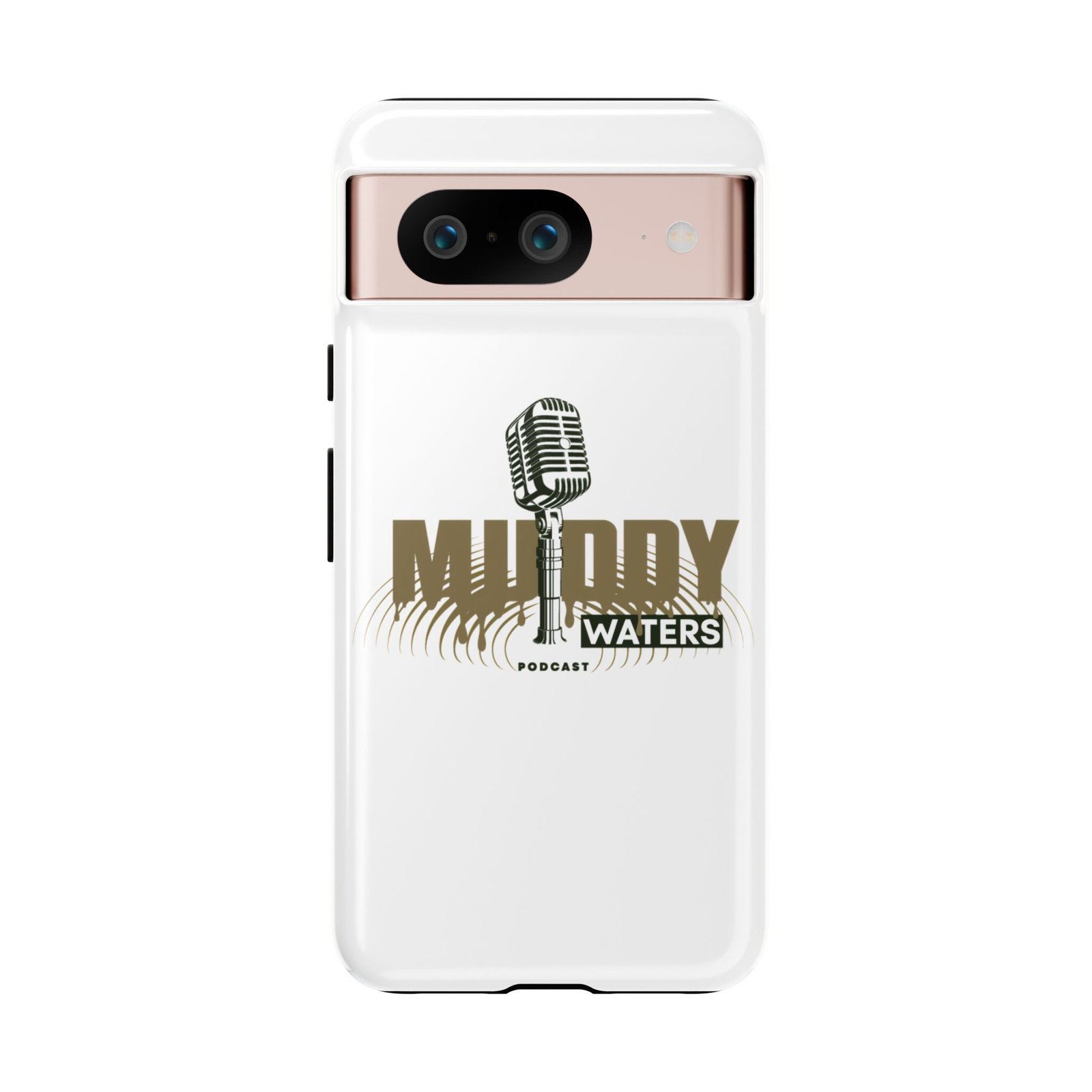 Muddy Waters Podcast Tough Phone Case – Retro Microphone Design - Image 151
