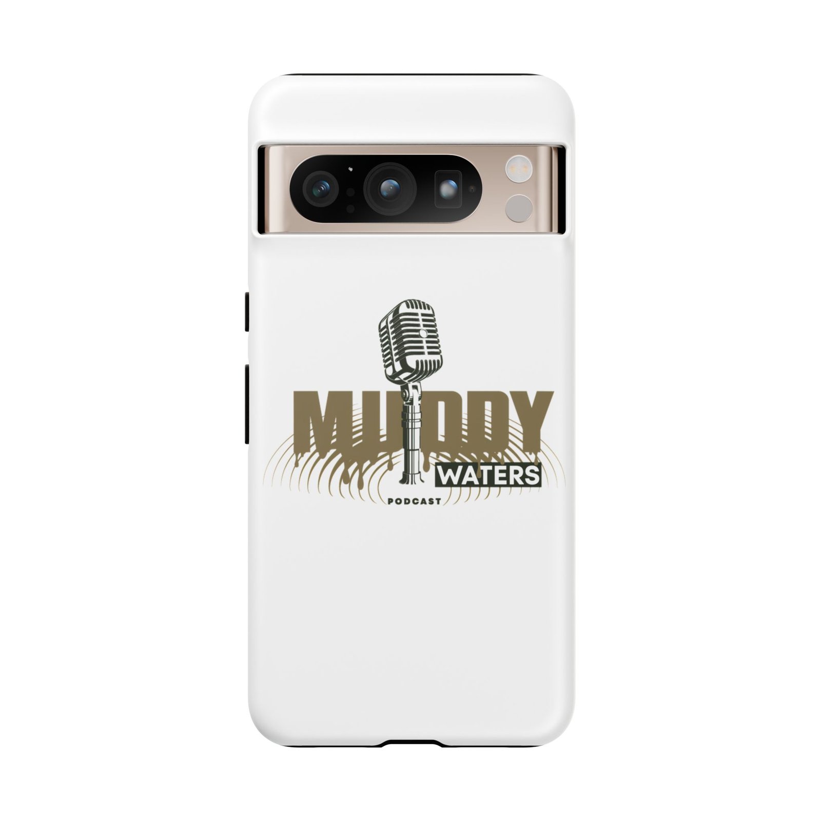 Muddy Waters Podcast Tough Phone Case – Retro Microphone Design - Image 147