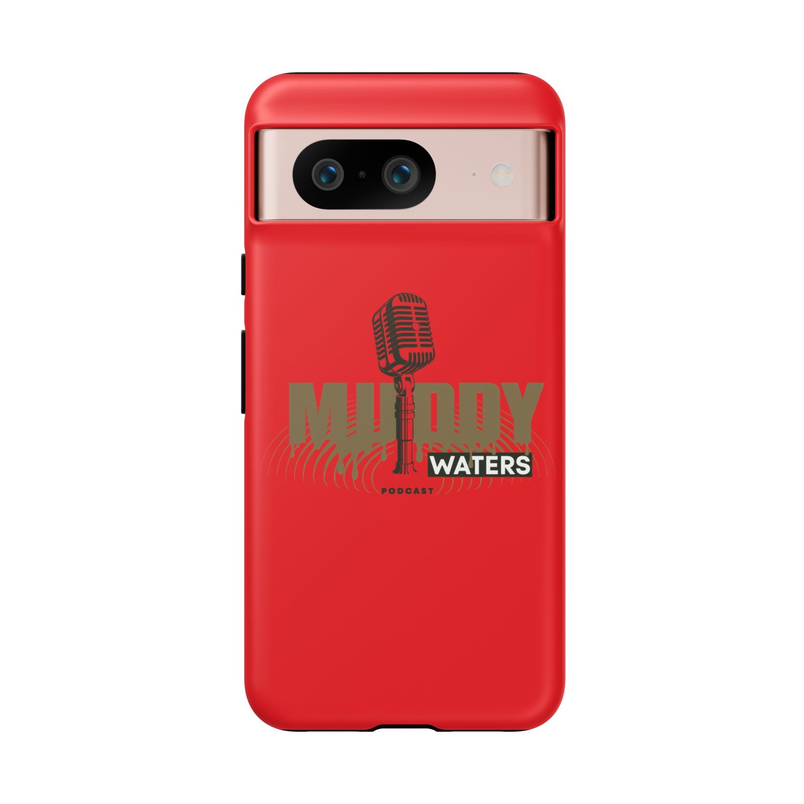 Muddy Waters Podcast Tough Phone Case – Retro Microphone Design - Image 148
