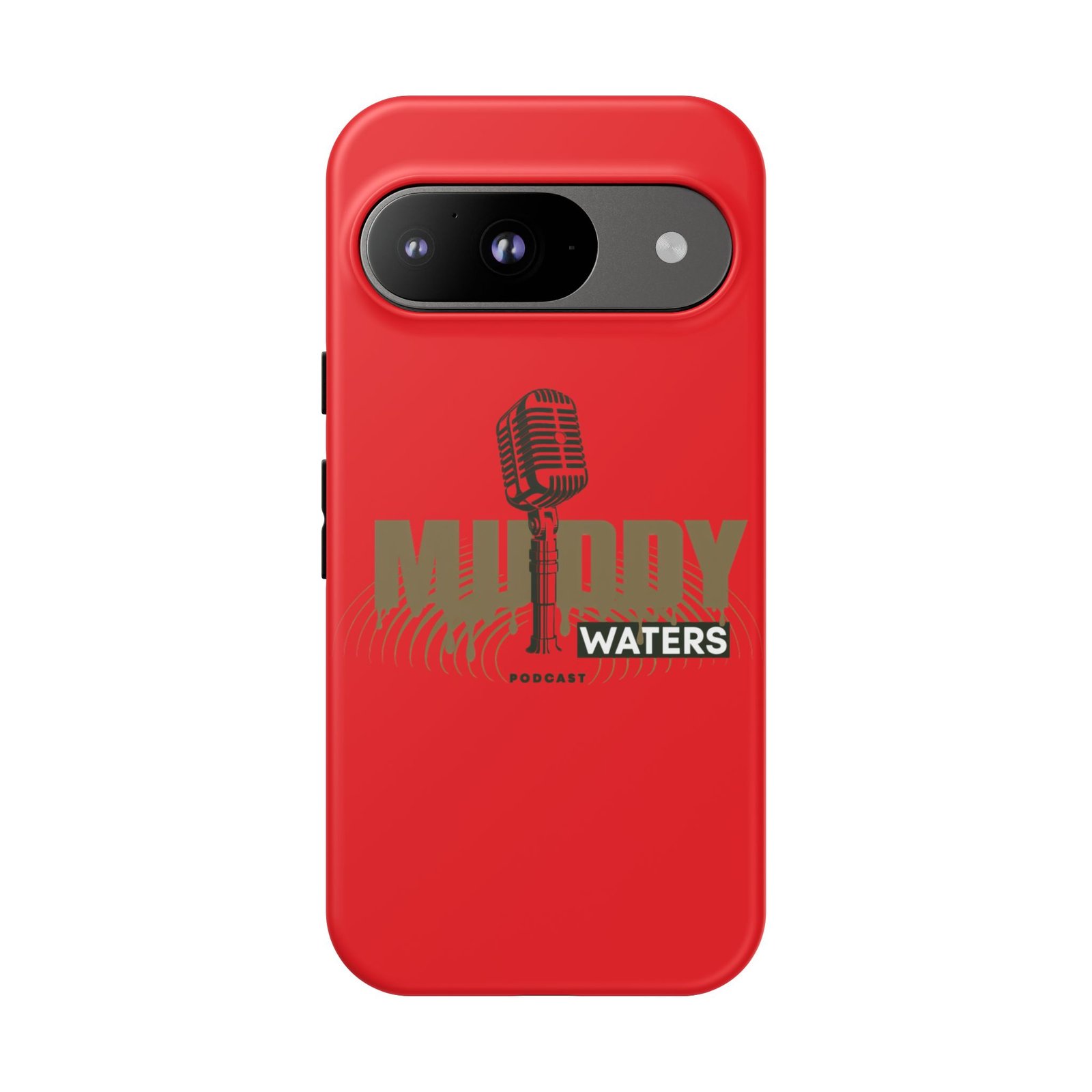 Muddy Waters Podcast Tough Phone Case – Retro Microphone Design - Image 183