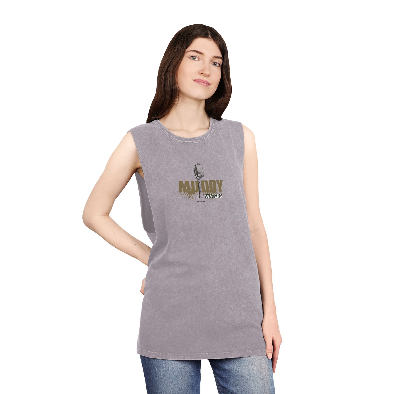 Unisex Stonewash Tank Top - Muddy Waters Vintage Music Tee - Image 8