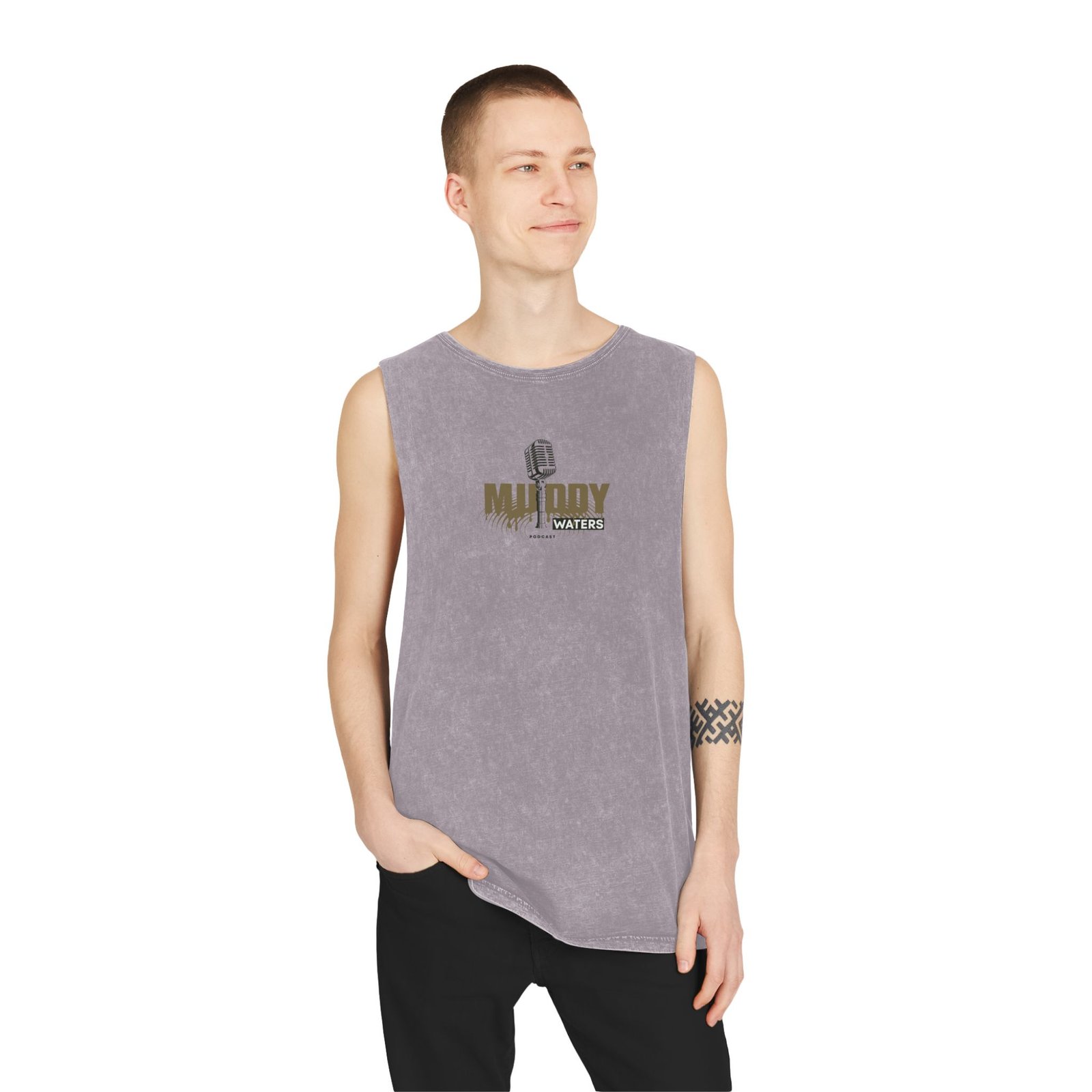 Unisex Stonewash Tank Top - Muddy Waters Vintage Music Tee - Image 7