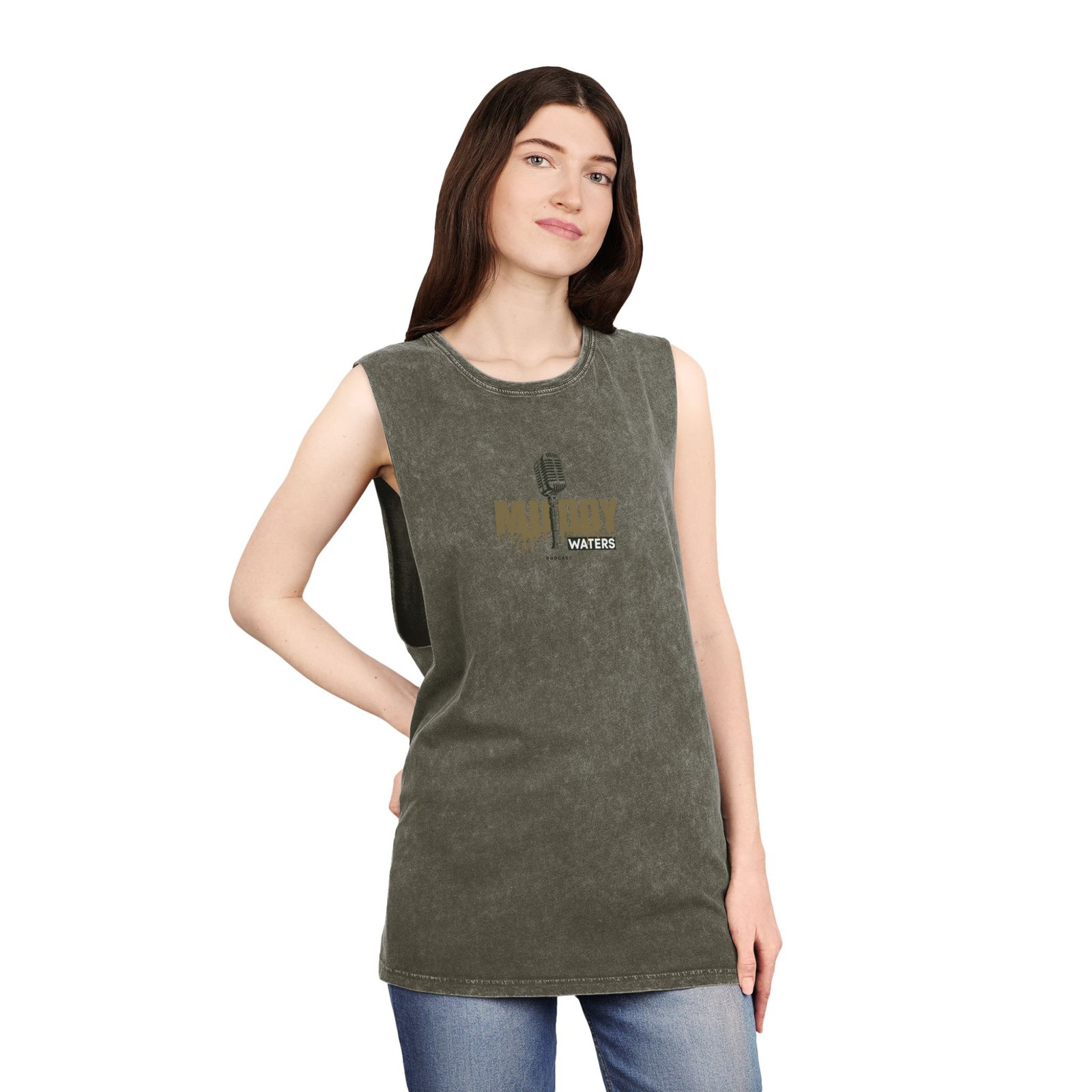 Unisex Stonewash Tank Top - Muddy Waters Vintage Music Tee - Image 4