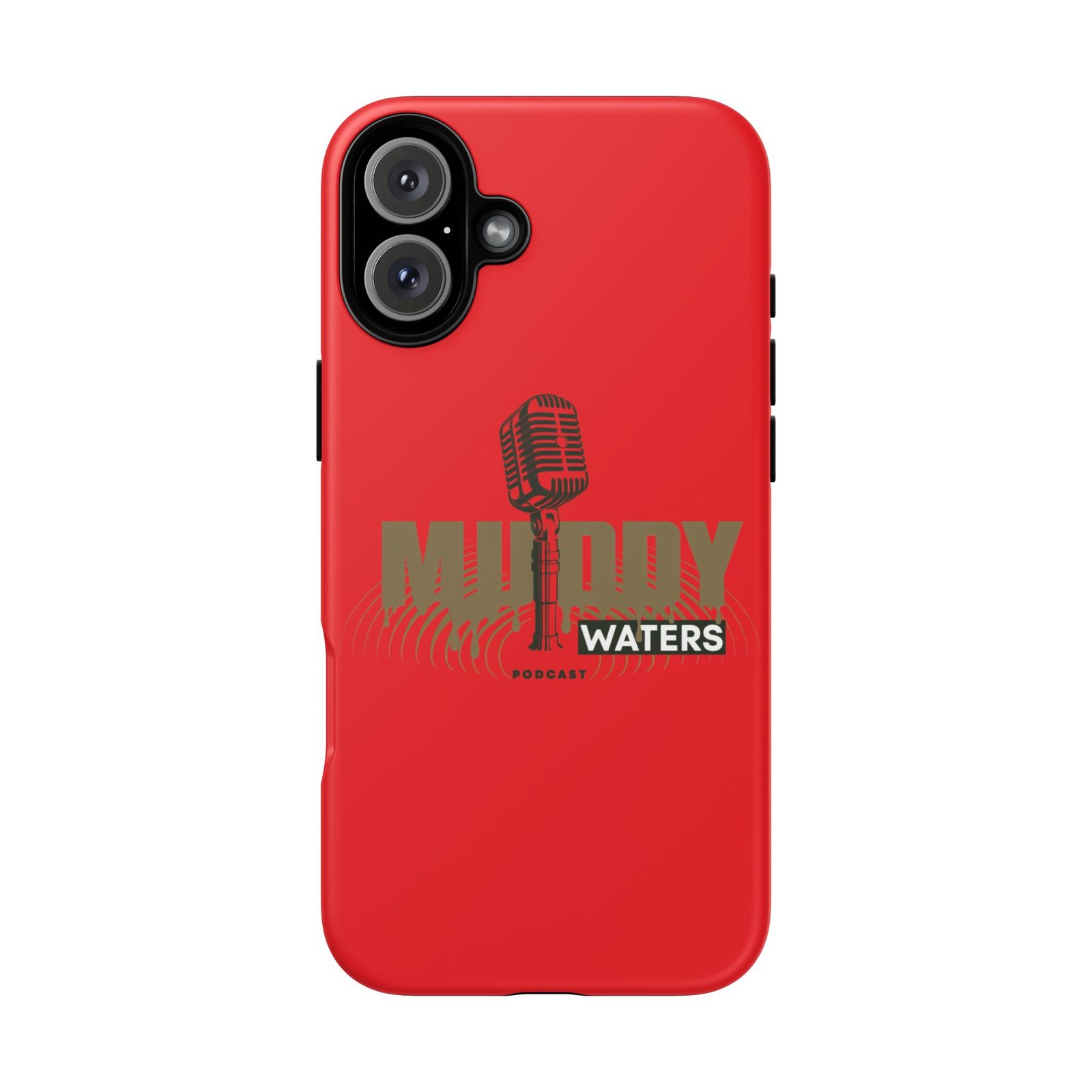 Muddy Waters Podcast Tough Phone Case – Retro Microphone Design - Image 164