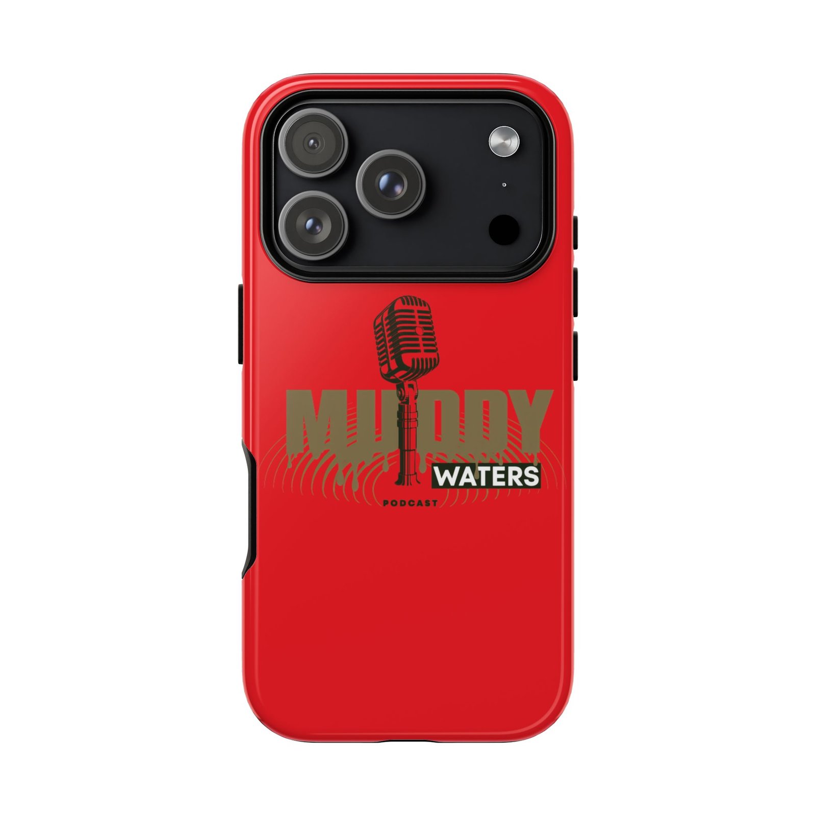 Muddy Waters Podcast Tough Phone Case – Retro Microphone Design - Image 226