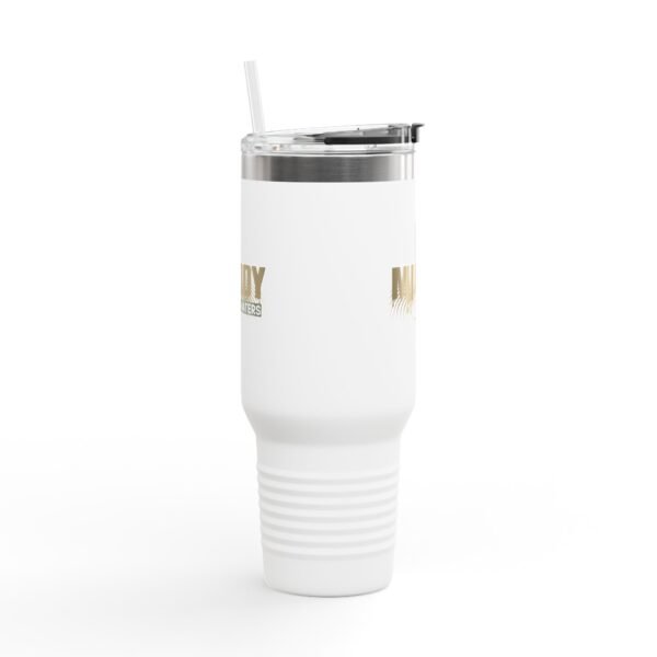 40oz Insulated Travel Mug – Muddy Waters Podcast Stainless Tumbler